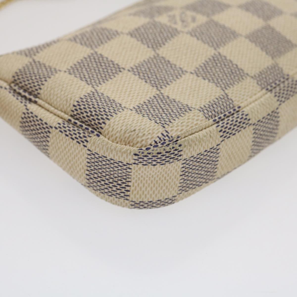 LOUIS VUITTON Damier Azur Mini Pochette Accessoires Pouch N58010 LV  hs1013