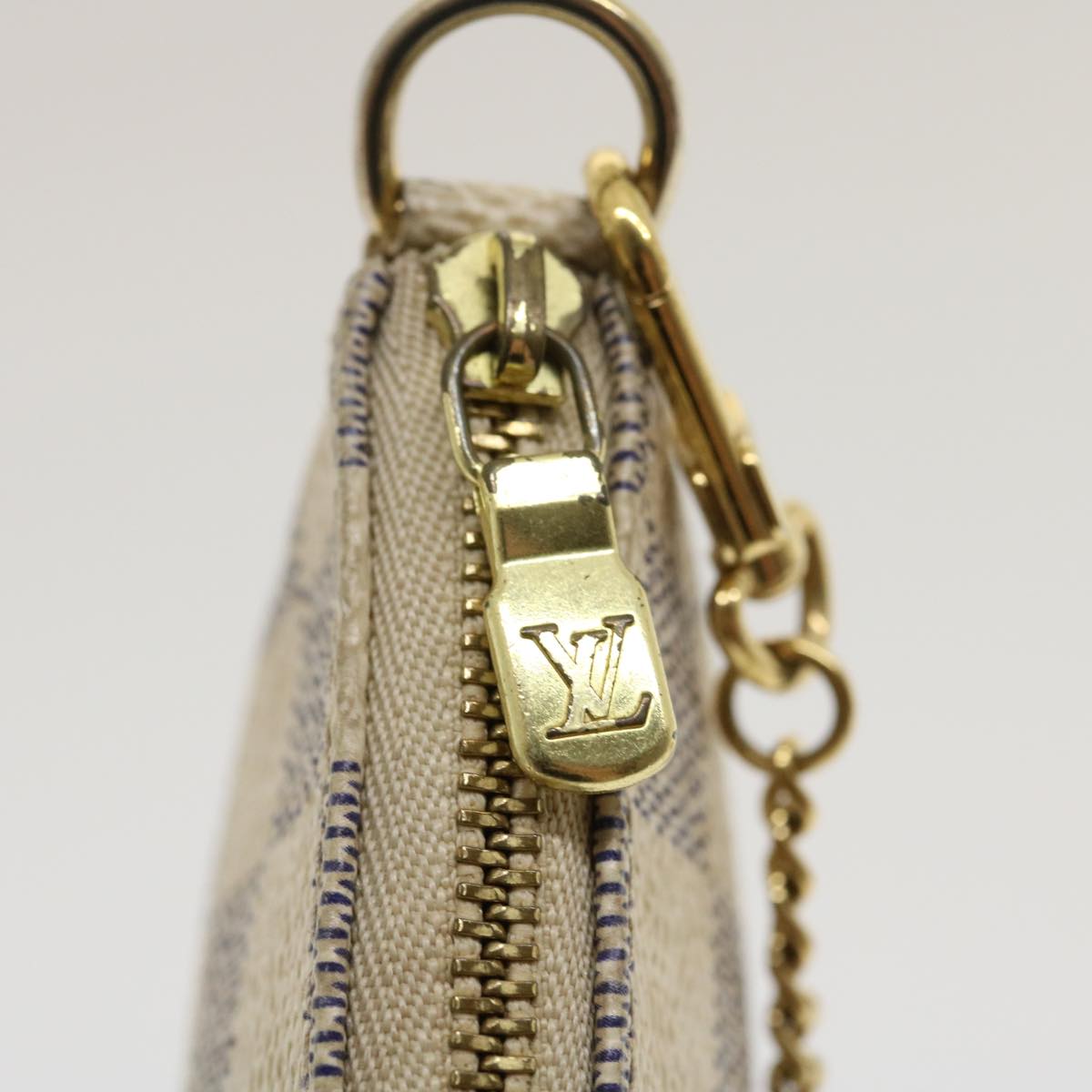 LOUIS VUITTON Damier Azur Mini Pochette Accessoires Pouch N58010 LV  hs1013