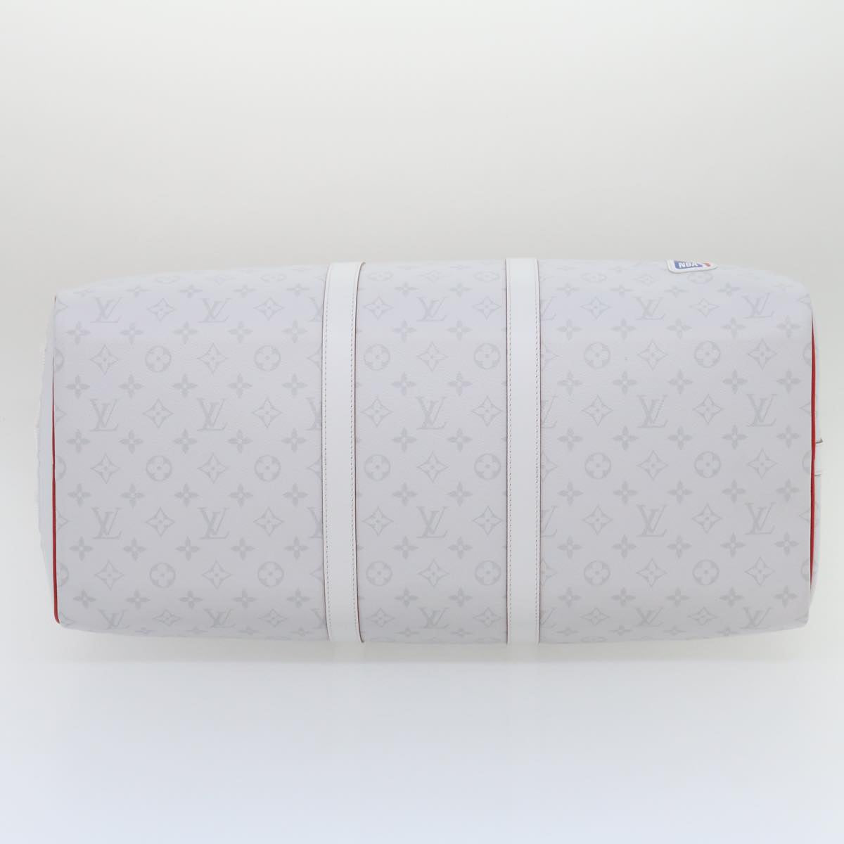 LOUIS VUITTON Monogram Keepall 55 Boston Bag White M45586 LVxNBA hs1077S