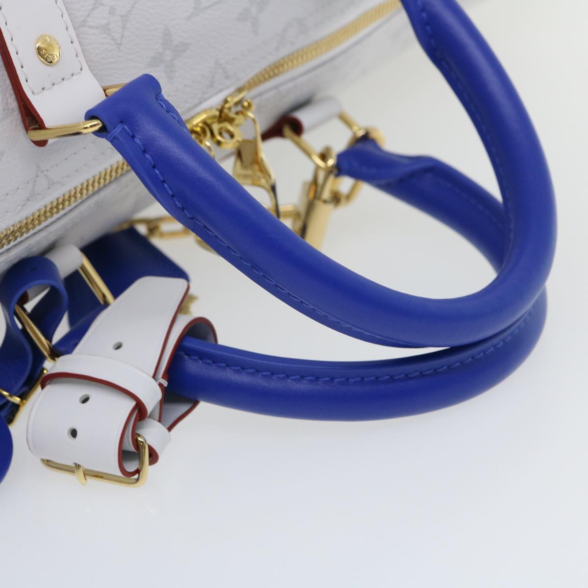 LOUIS VUITTON Monogram Keepall 55 Boston Bag White M45586 LVxNBA hs1077S