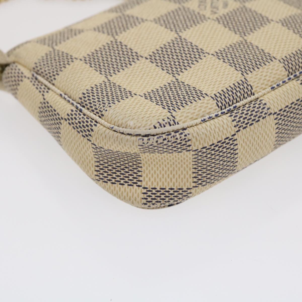 LOUIS VUITTON Damier Azur Mini Pochette Accessoires Pouch N58010 LV  hs1088
