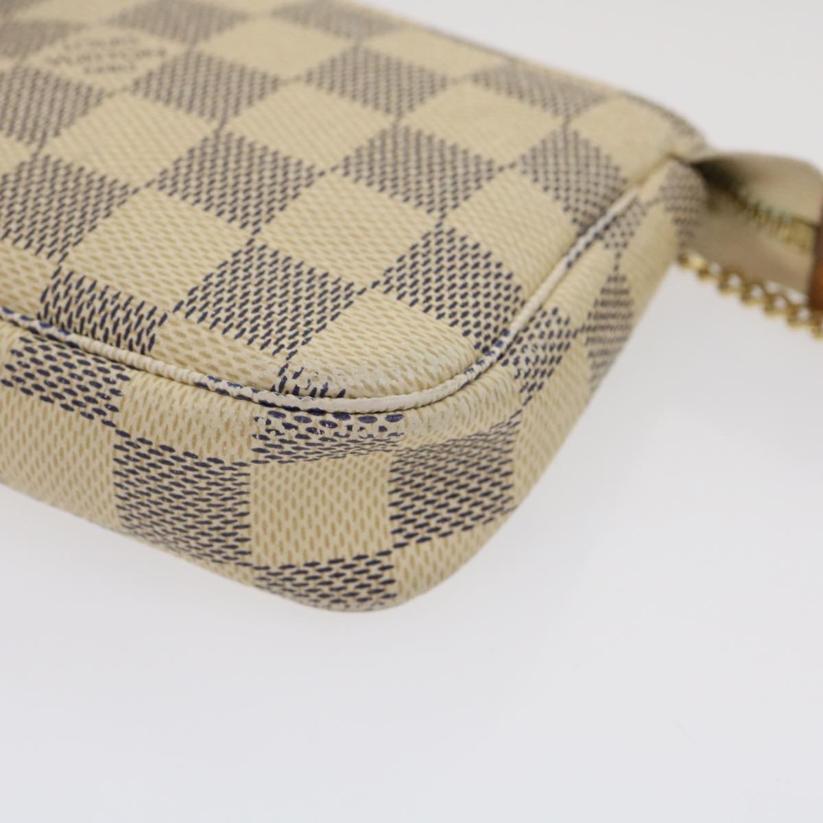 LOUIS VUITTON Damier Azur Mini Pochette Accessoires Pouch N58010 LV  hs1088
