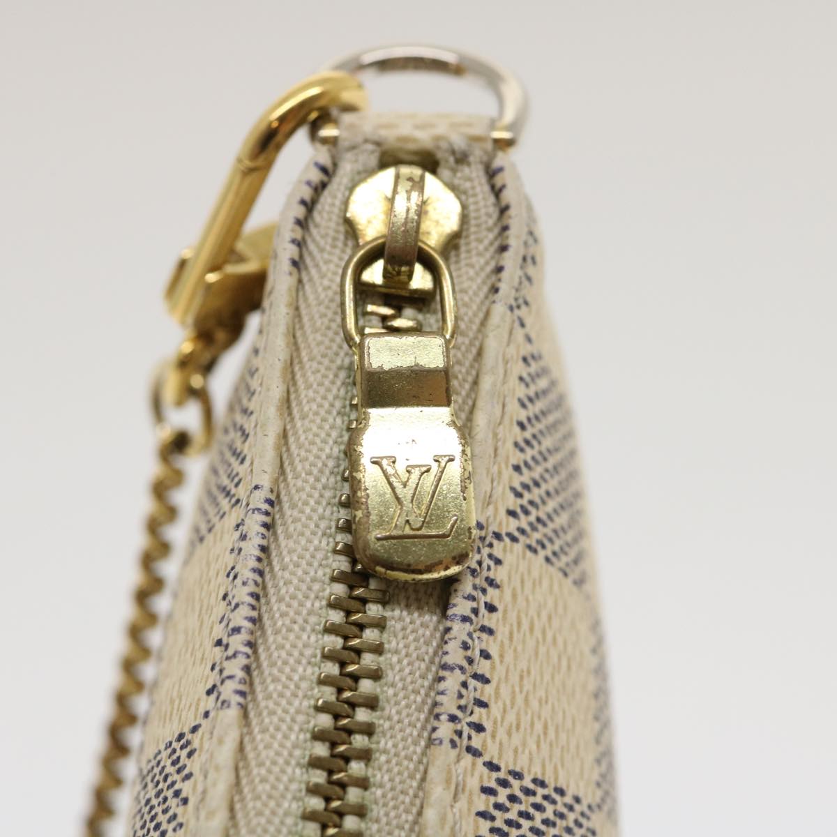 LOUIS VUITTON Damier Azur Mini Pochette Accessoires Pouch N58010 LV  hs1088