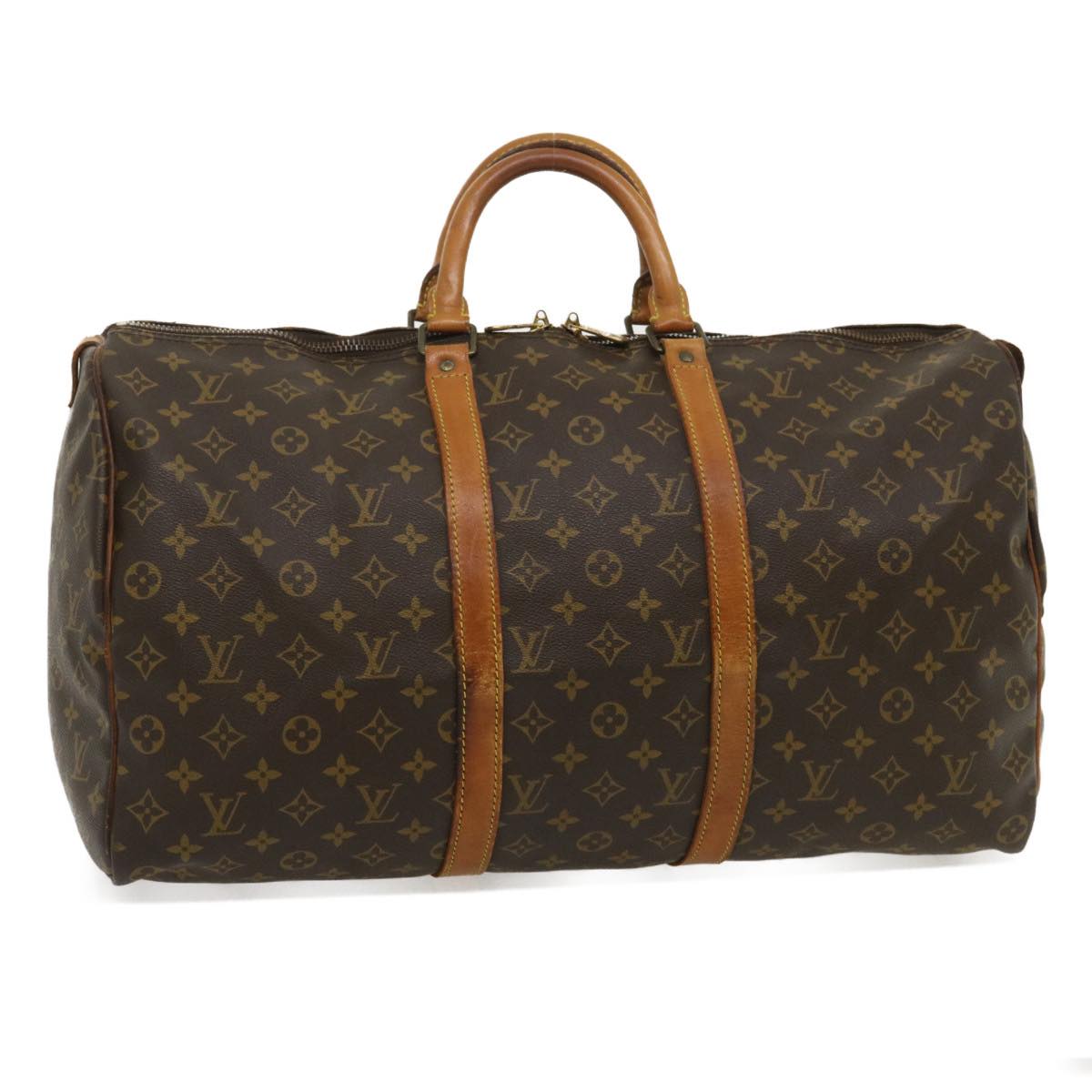 LOUIS VUITTON Monogram Keepall 50 Boston Bag M41426 LV hs1103