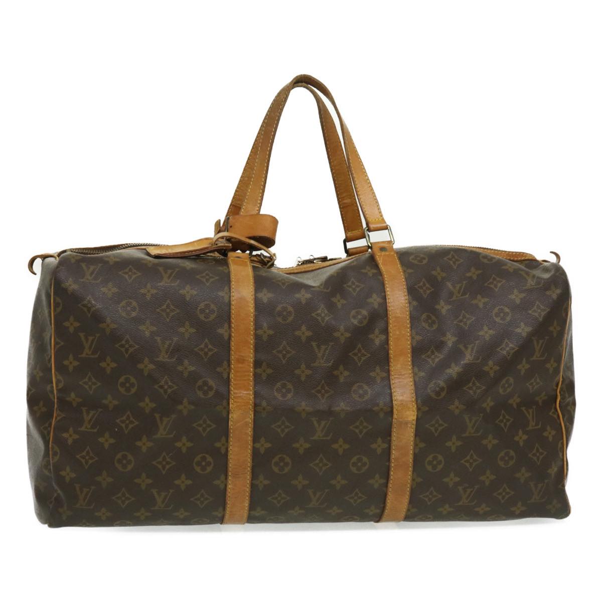 LOUIS VUITTON Monogram Sac Souple 55 Boston Bag M41622 LV hs1119