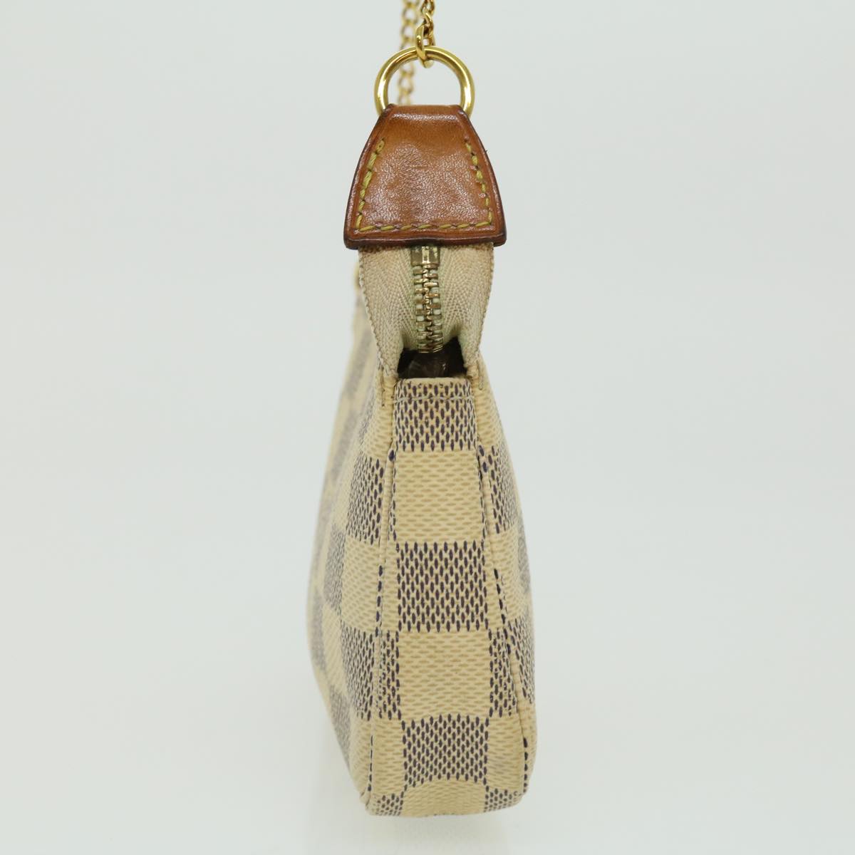 LOUIS VUITTON Damier Azur Mini Pochette Accessoires Pouch N58010 LV  hs1183