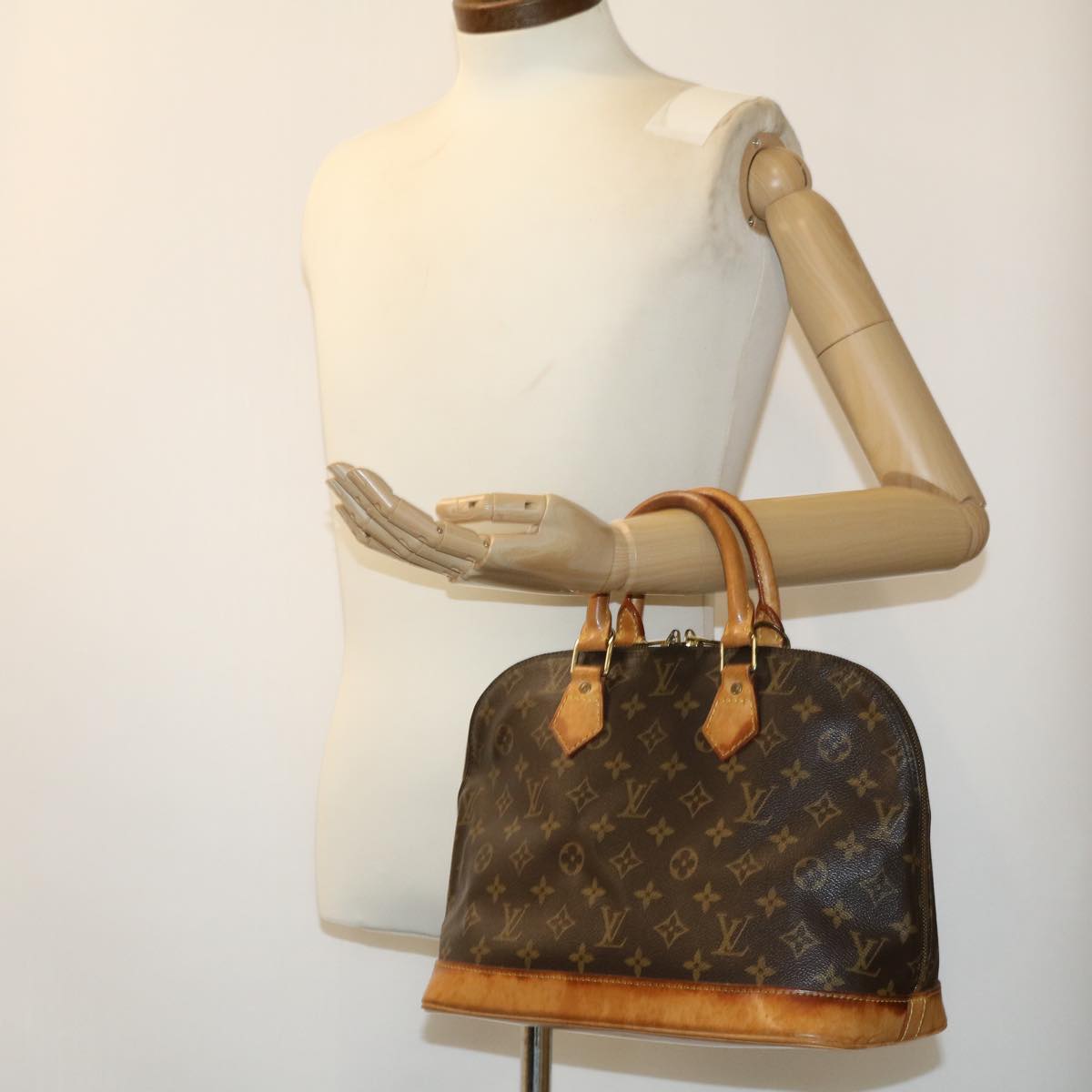 LOUIS VUITTON Monogram Alma Hand Bag M51130 LV hs1253