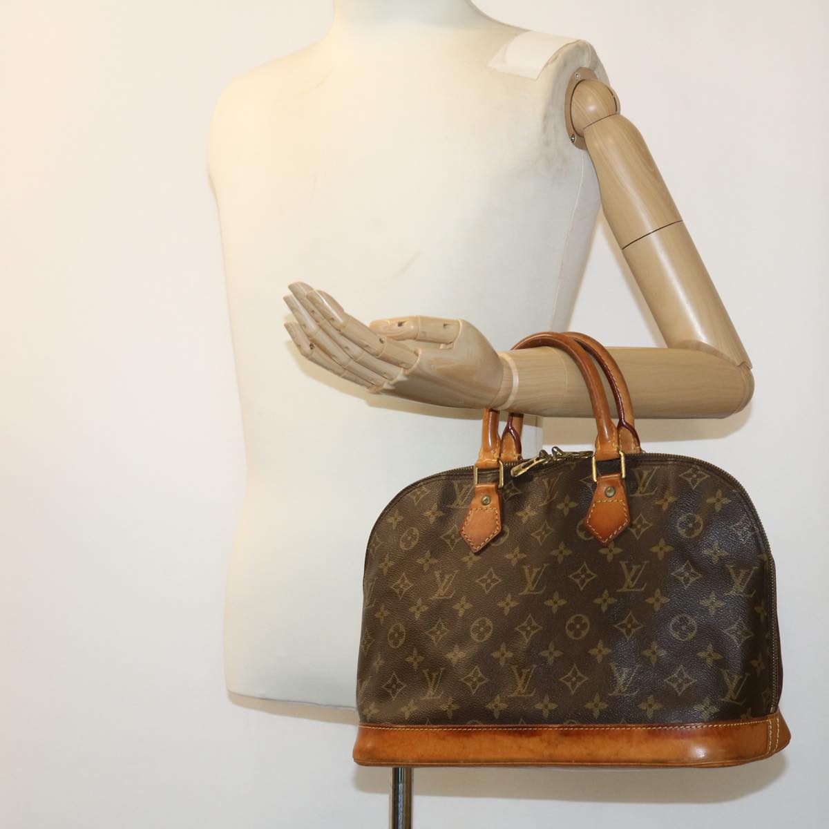 LOUIS VUITTON Monogram Alma Hand Bag M51130 LV hs1255