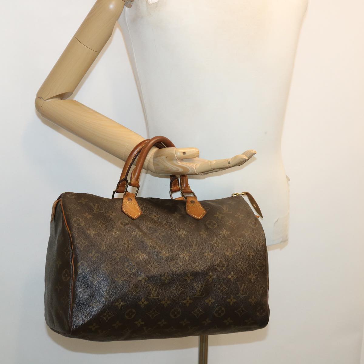 LOUIS VUITTON Monogram Speedy 35 Hand Bag M41524 LV hs1272