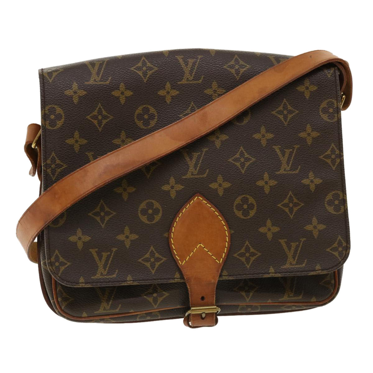 LOUIS VUITTON Monogram Cartouchiere GM Shoulder Bag M51252 LV hs1276