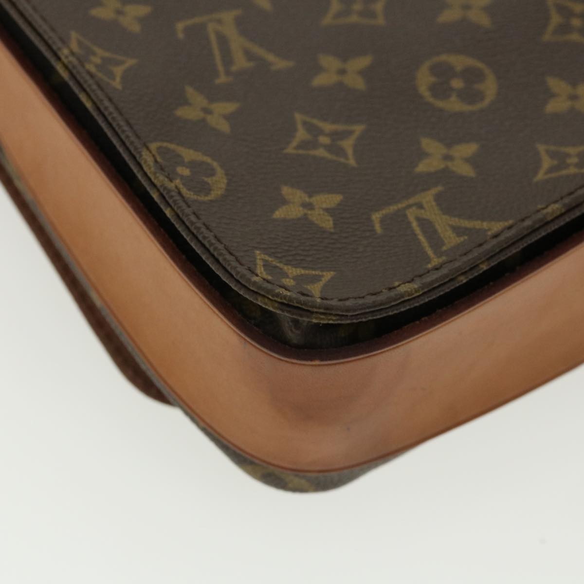 LOUIS VUITTON Monogram Cartouchiere GM Shoulder Bag M51252 LV hs1276