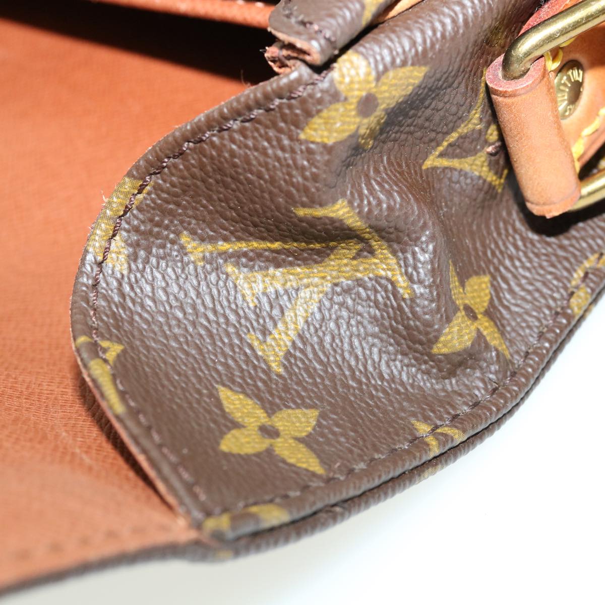 LOUIS VUITTON Monogram Cartouchiere GM Shoulder Bag M51252 LV hs1276