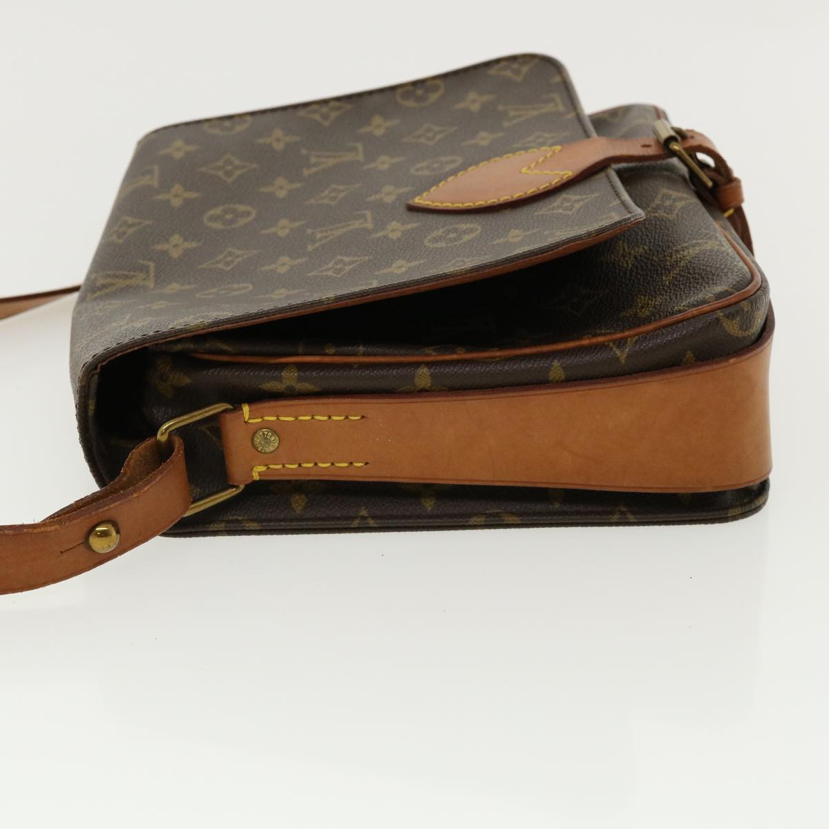 LOUIS VUITTON Monogram Cartouchiere GM Shoulder Bag M51252 LV hs1276