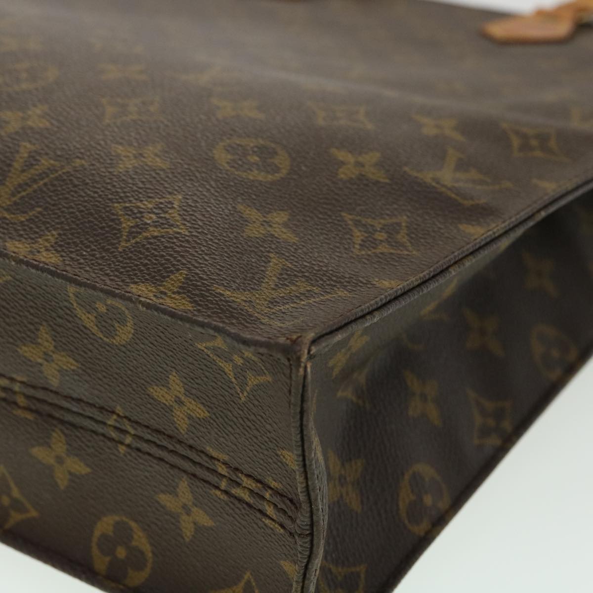 LOUIS VUITTON Monogram Sac Plat Hand Bag M51140 LV hs1287