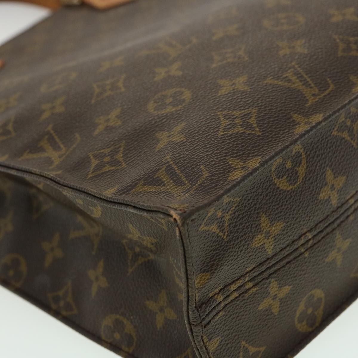 LOUIS VUITTON Monogram Sac Plat Hand Bag M51140 LV hs1287