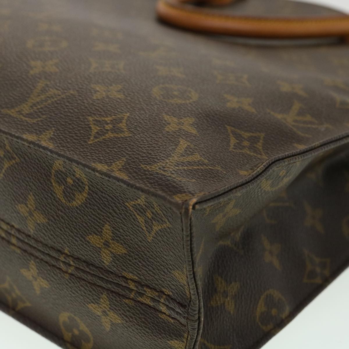 LOUIS VUITTON Monogram Sac Plat Hand Bag M51140 LV hs1287