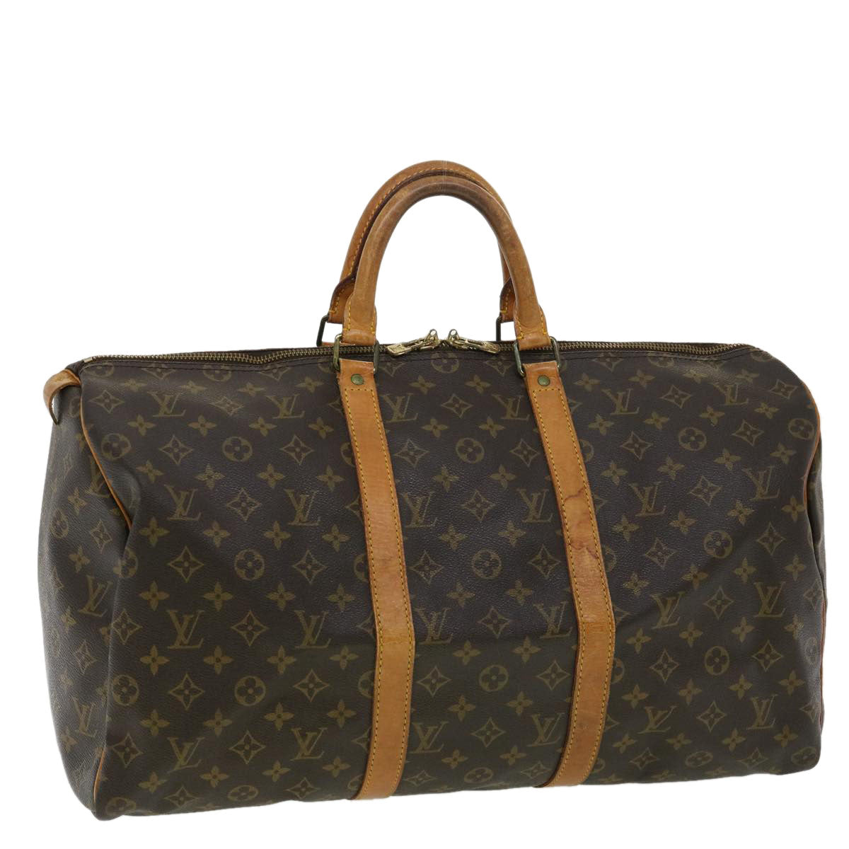 LOUIS VUITTON Monogram Keepall 50 Boston Bag M41426 LV hs1298