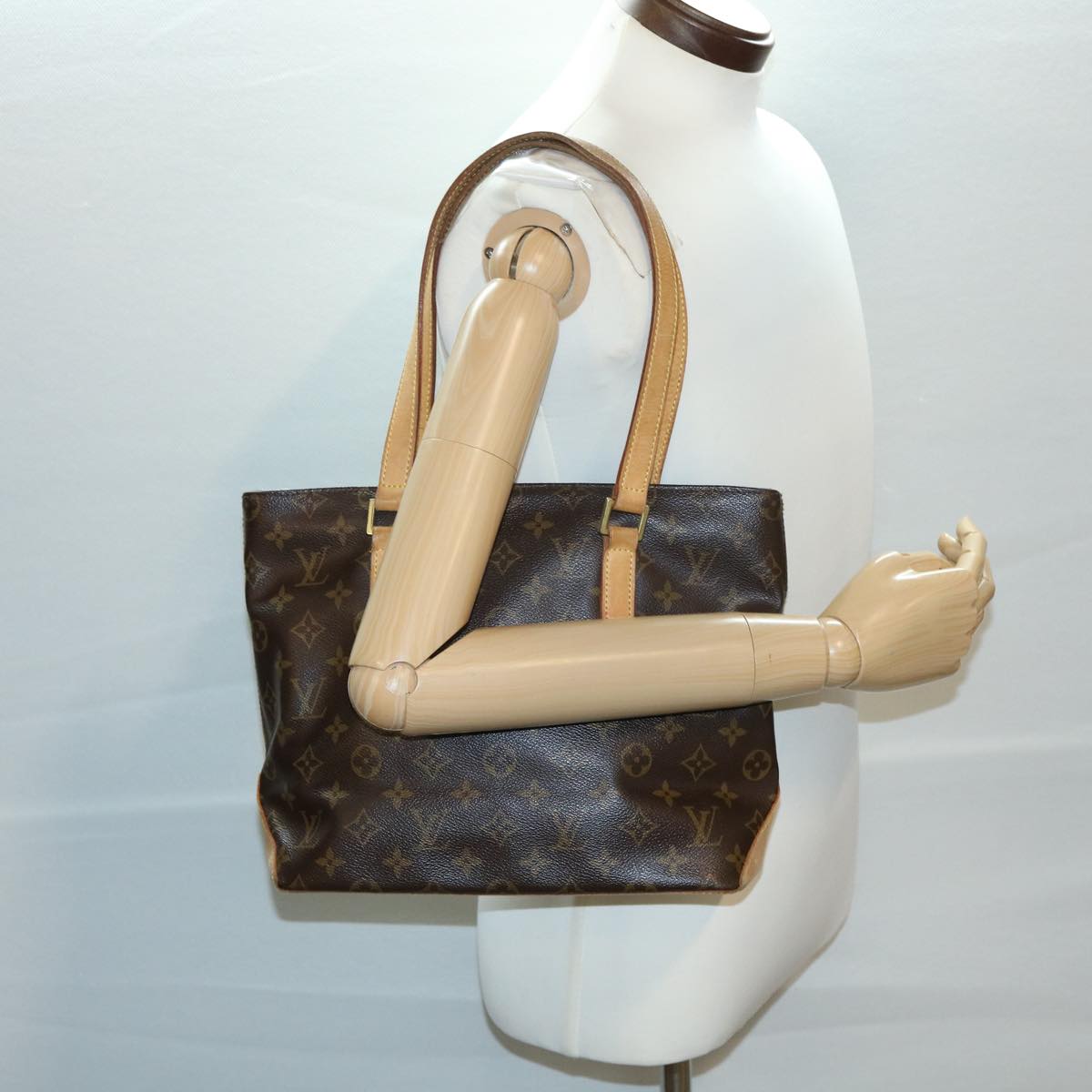 LOUIS VUITTON Monogram Cabas Piano Tote Bag M51148 LV hs1316