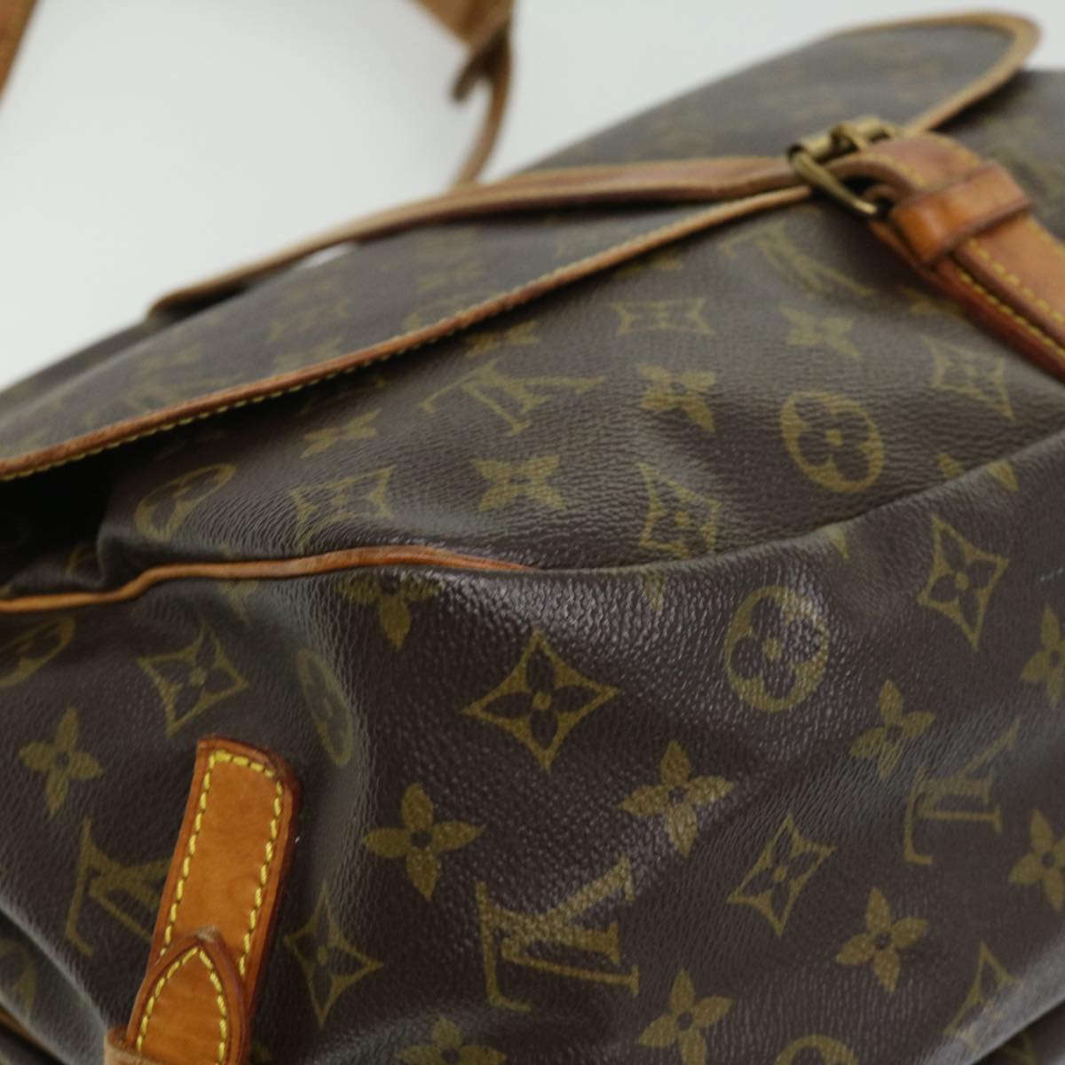 LOUIS VUITTON Monogram Saumur 35 Shoulder Bag M42254 LV hs1346