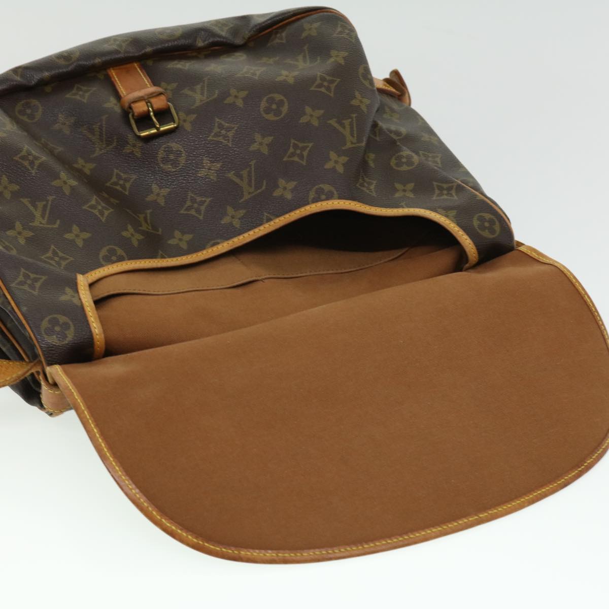 LOUIS VUITTON Monogram Saumur 35 Shoulder Bag M42254 LV hs1346