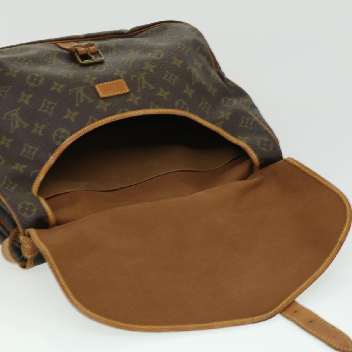 LOUIS VUITTON Monogram Saumur 35 Shoulder Bag M42254 LV hs1346