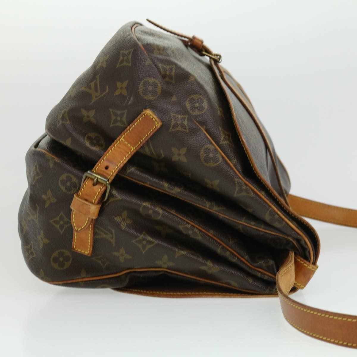 LOUIS VUITTON Monogram Saumur 35 Shoulder Bag M42254 LV hs1346