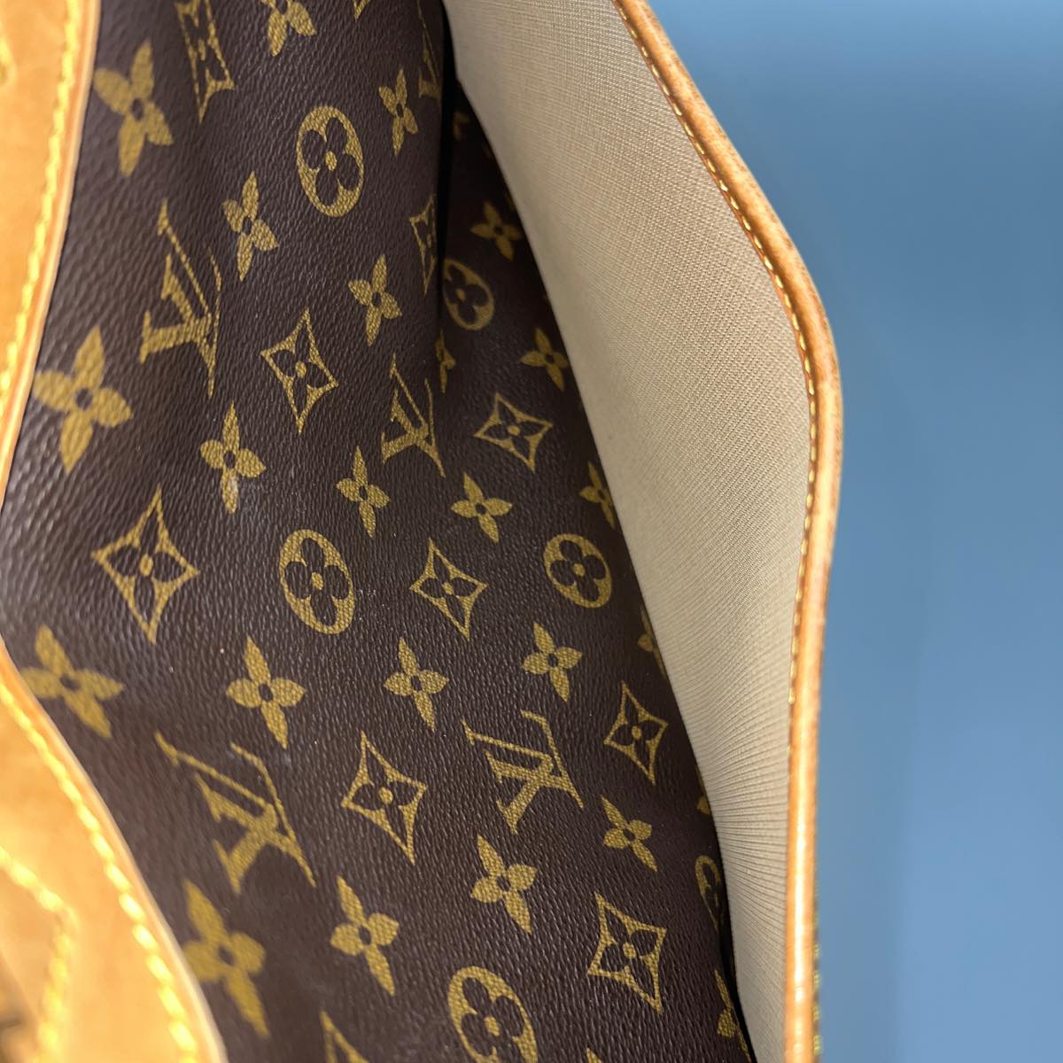 LOUIS VUITTON Monogram Deauville Hand Bag M47270 LV hs1409
