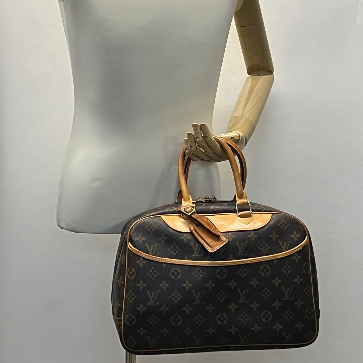 LOUIS VUITTON Monogram Deauville Hand Bag M47270 LV hs1409