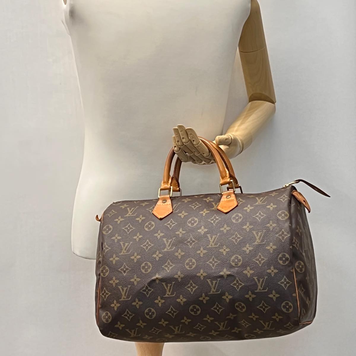 LOUIS VUITTON Monogram Speedy 35 Hand Bag M41524 LV hs1412