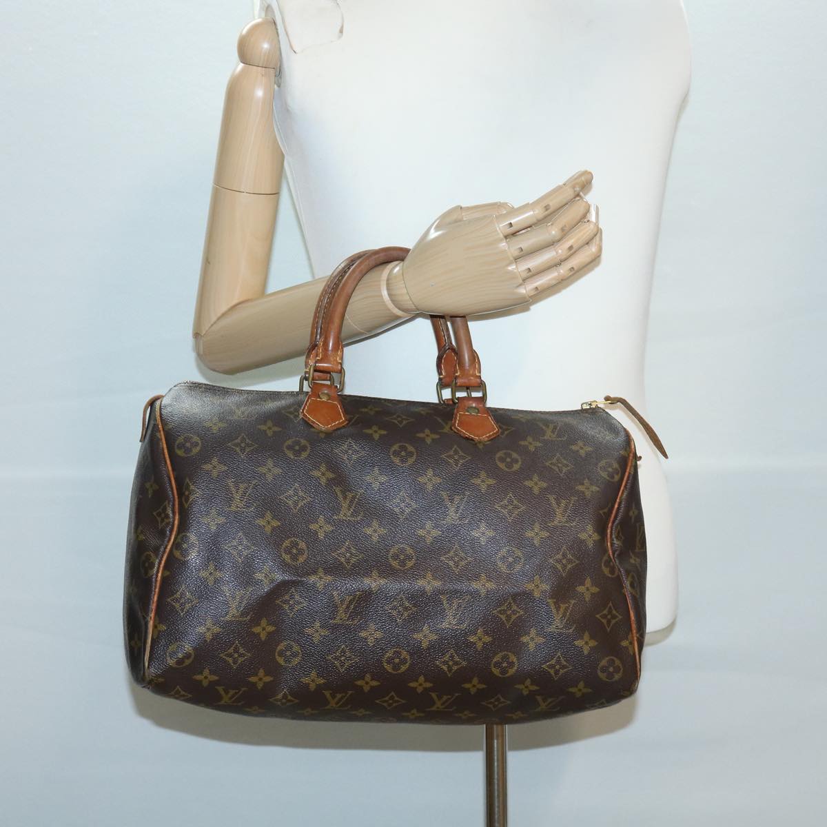 LOUIS VUITTON Monogram Speedy 35 Hand Bag M41524 LV hs1443