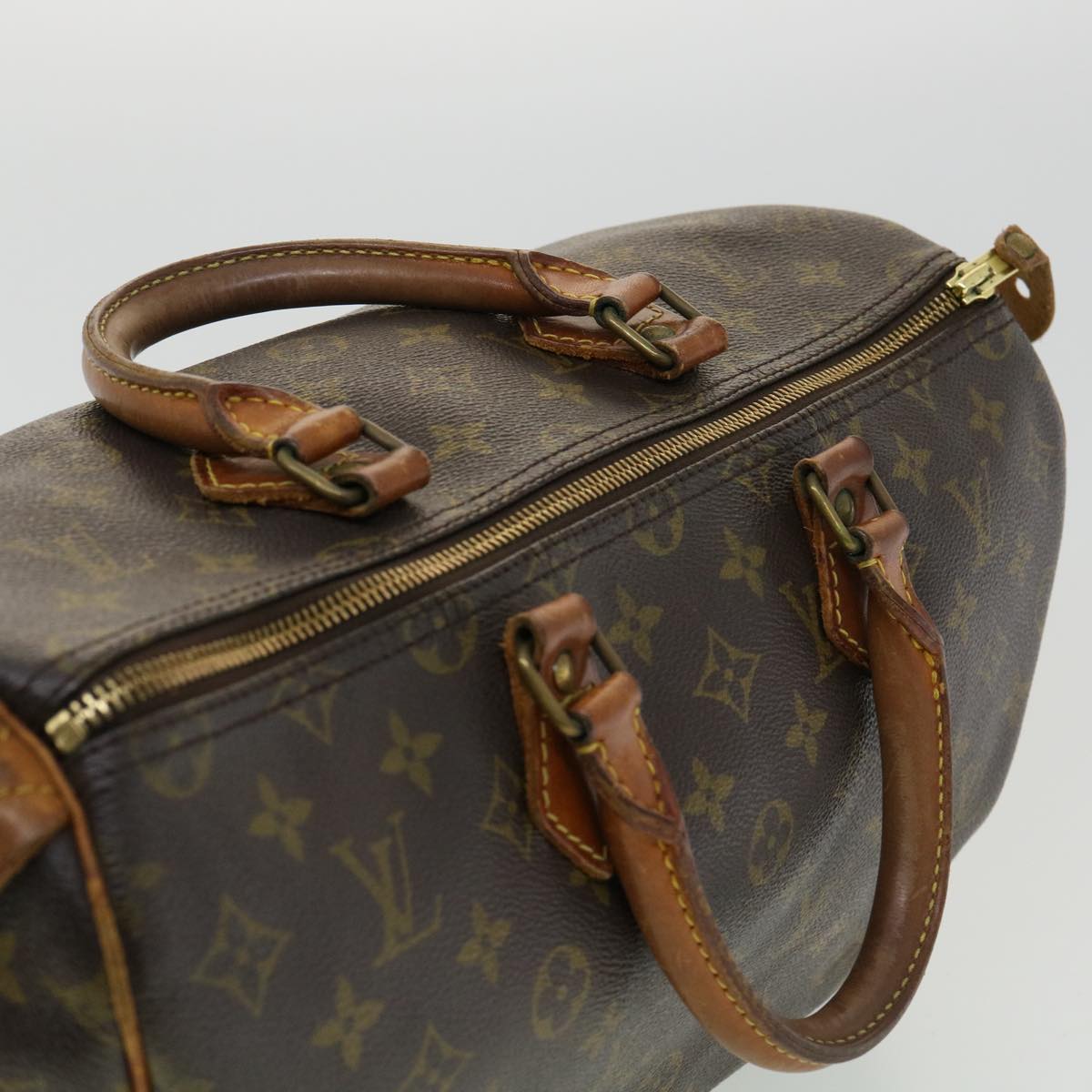 LOUIS VUITTON Monogram Speedy 35 Hand Bag M41524 LV hs1443