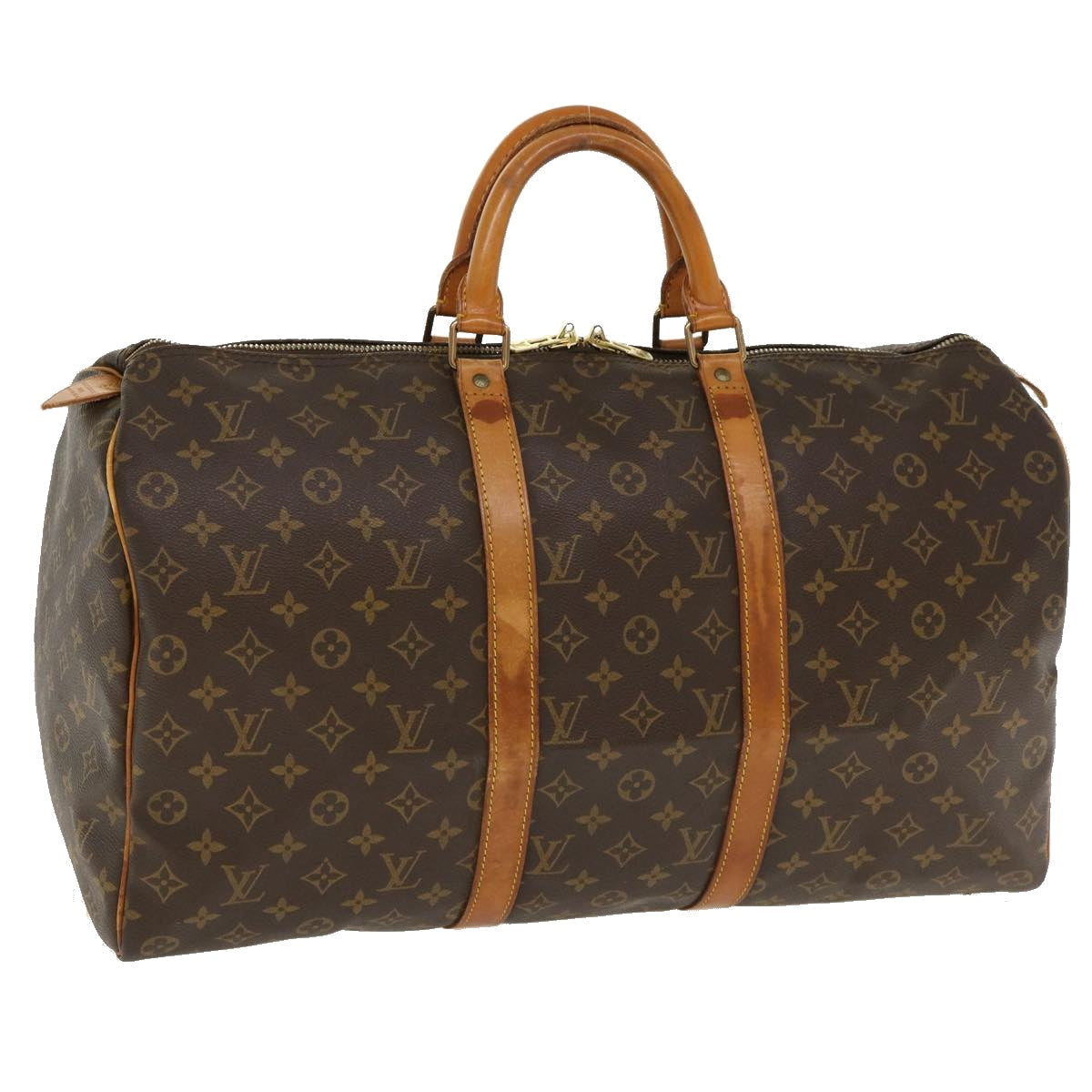 LOUIS VUITTON Monogram Keepall 50 Boston Bag M41426 LV hs1467