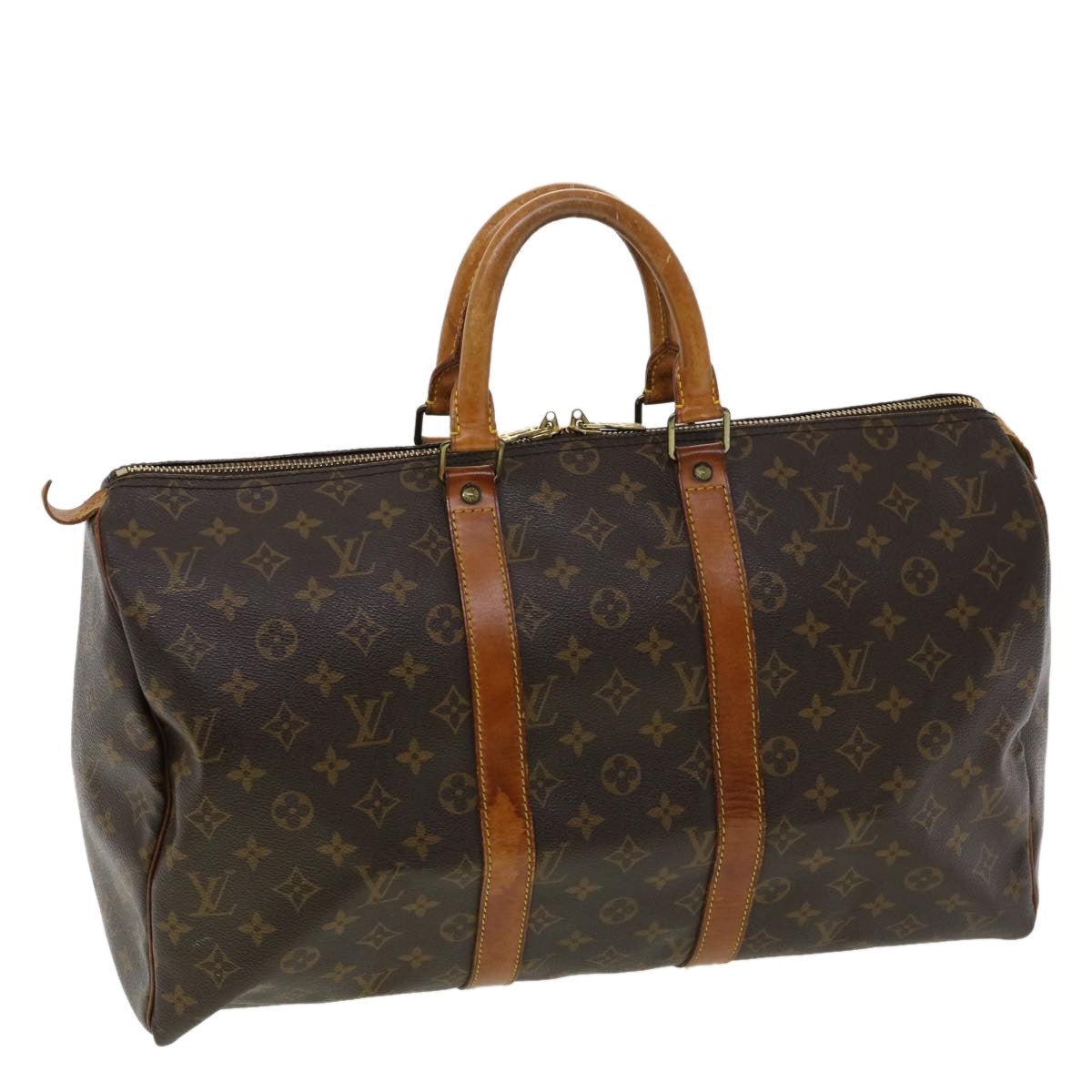 LOUIS VUITTON Monogram Keepall 45 Boston Bag M41428 LV hs1472