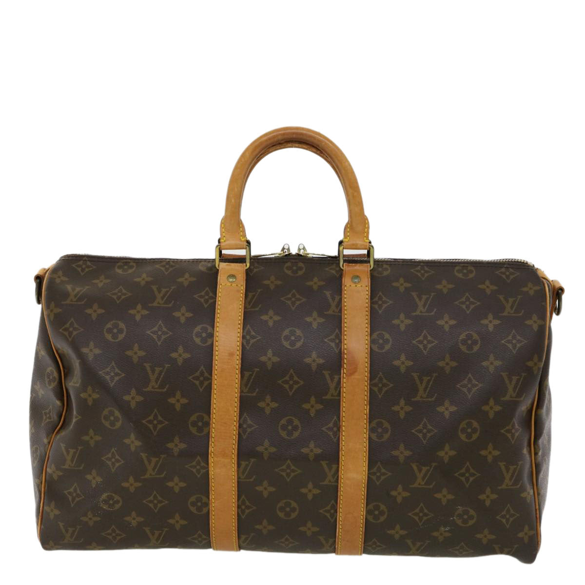 LOUIS VUITTON Monogram Keepall Bandouliere 45 Boston Bag M41418 LV hs1478