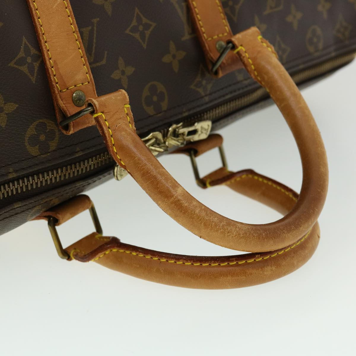LOUIS VUITTON Monogram Keepall Bandouliere 45 Boston Bag M41418 LV hs1478