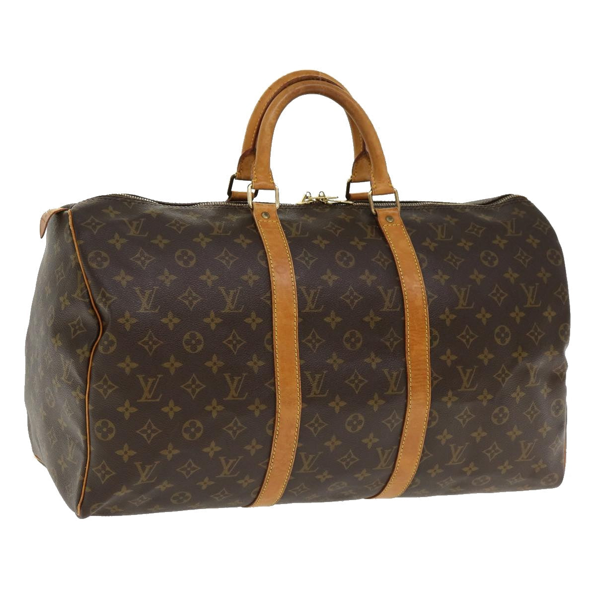 LOUIS VUITTON Monogram Keepall 50 Boston Bag M41426 LV hs1480