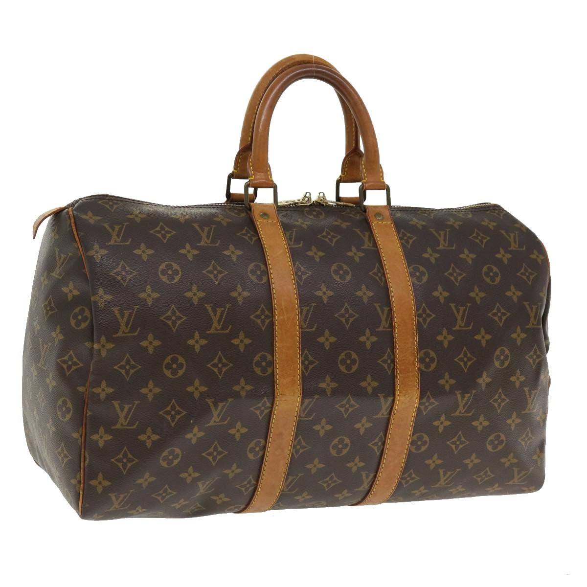 LOUIS VUITTON Monogram Keepall 45 Boston Bag M41428 LV hs1481