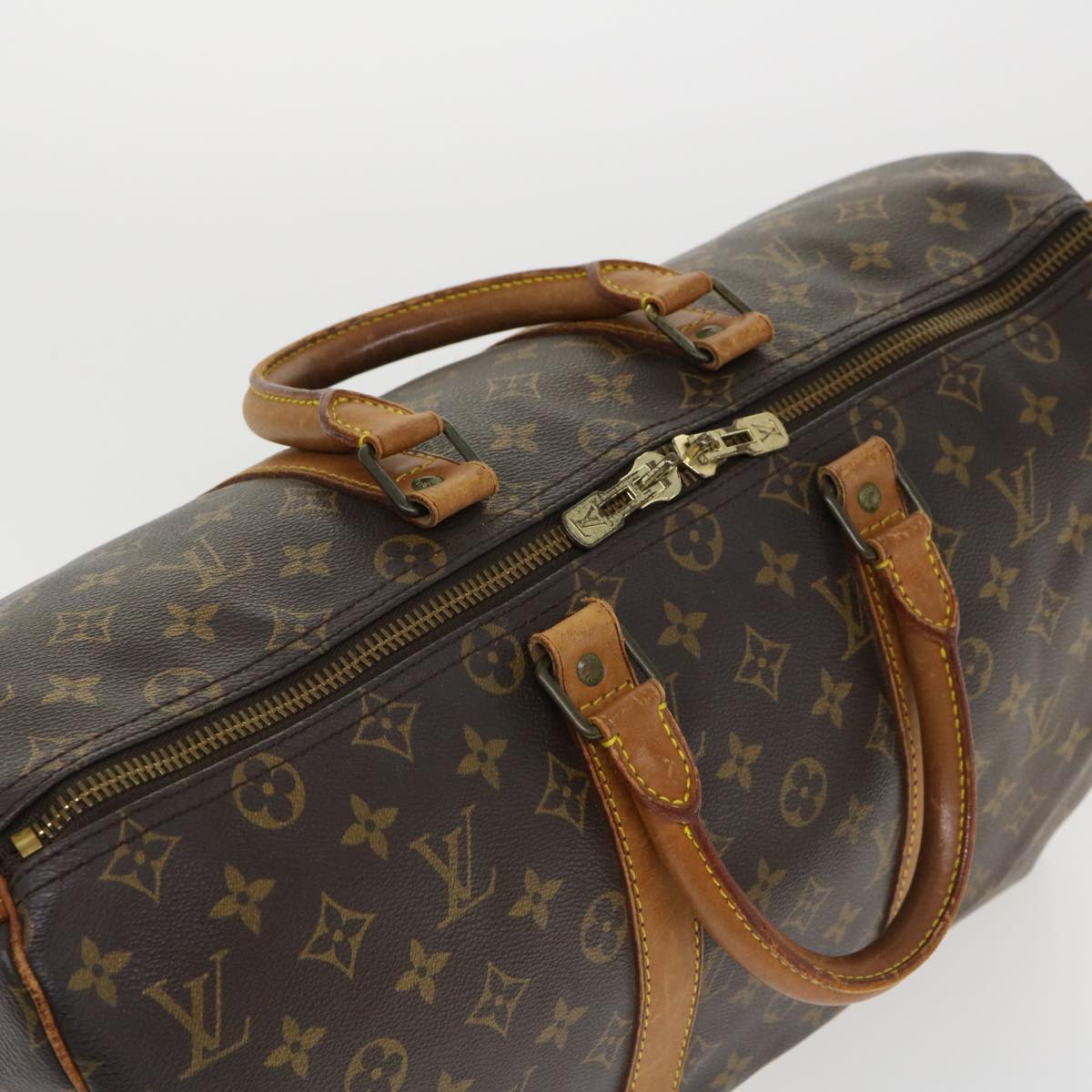 LOUIS VUITTON Monogram Keepall 45 Boston Bag M41428 LV hs1481