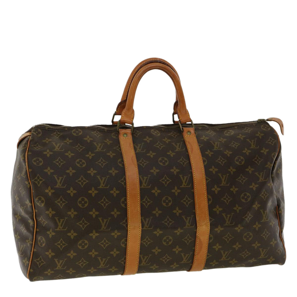 LOUIS VUITTON Monogram Keepall 50 Boston Bag Vintage M41426 LV hs1483