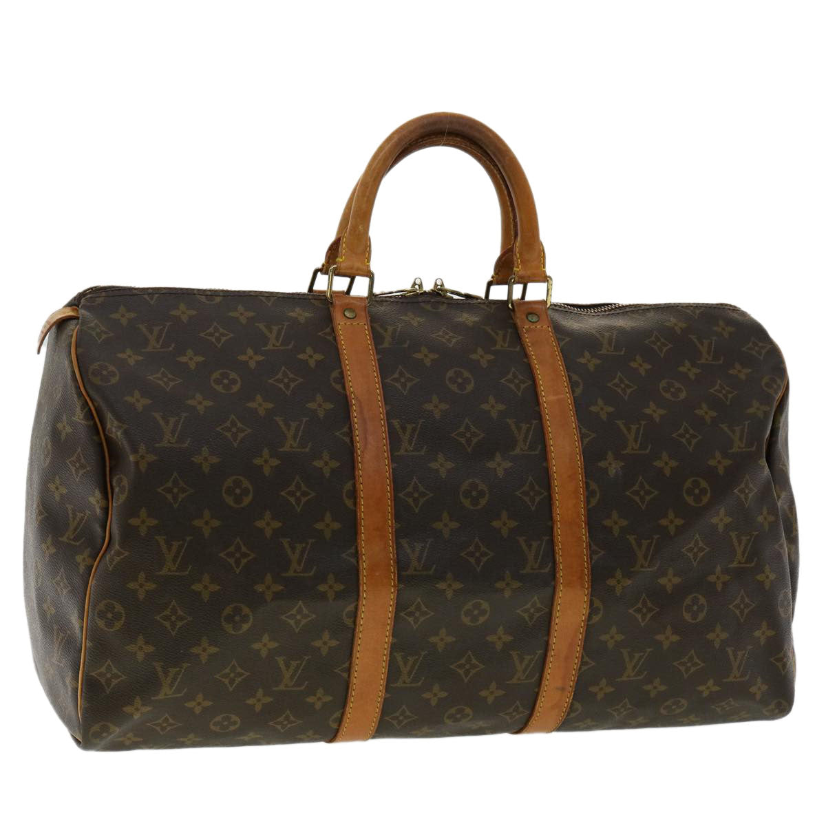 LOUIS VUITTON Monogram Keepall 50 Boston Bag M41426 LV hs1484
