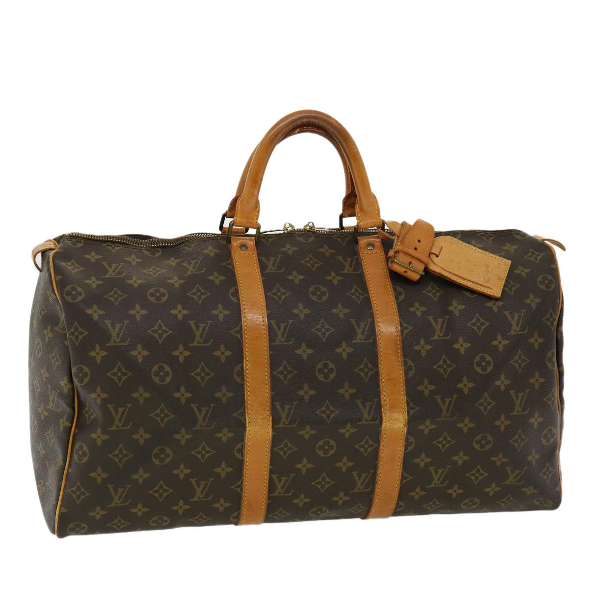 LOUIS VUITTON Monogram Keepall 50 Boston Bag M41426 LV hs1485