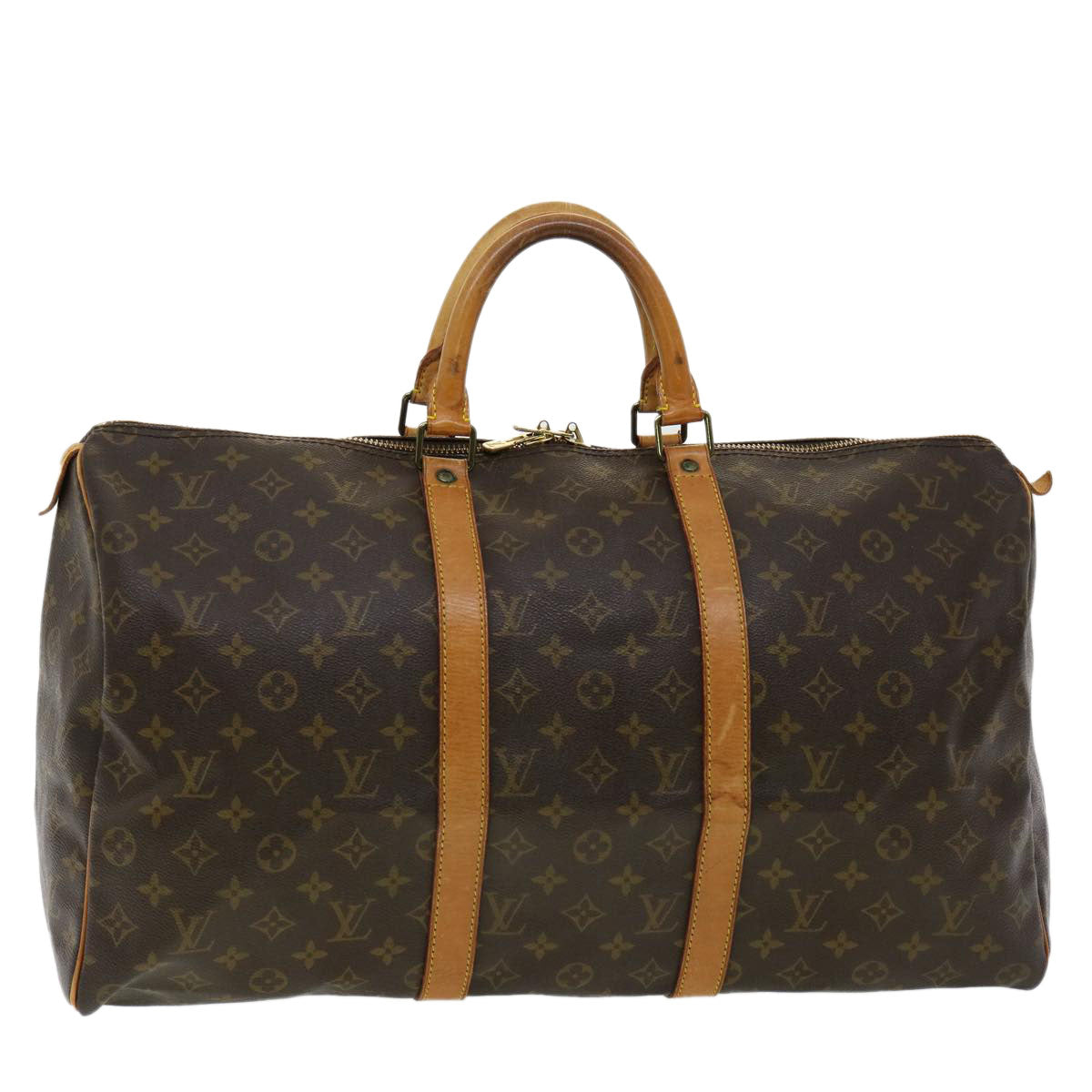 LOUIS VUITTON Monogram Keepall 50 Boston Bag M41426 LV hs1487