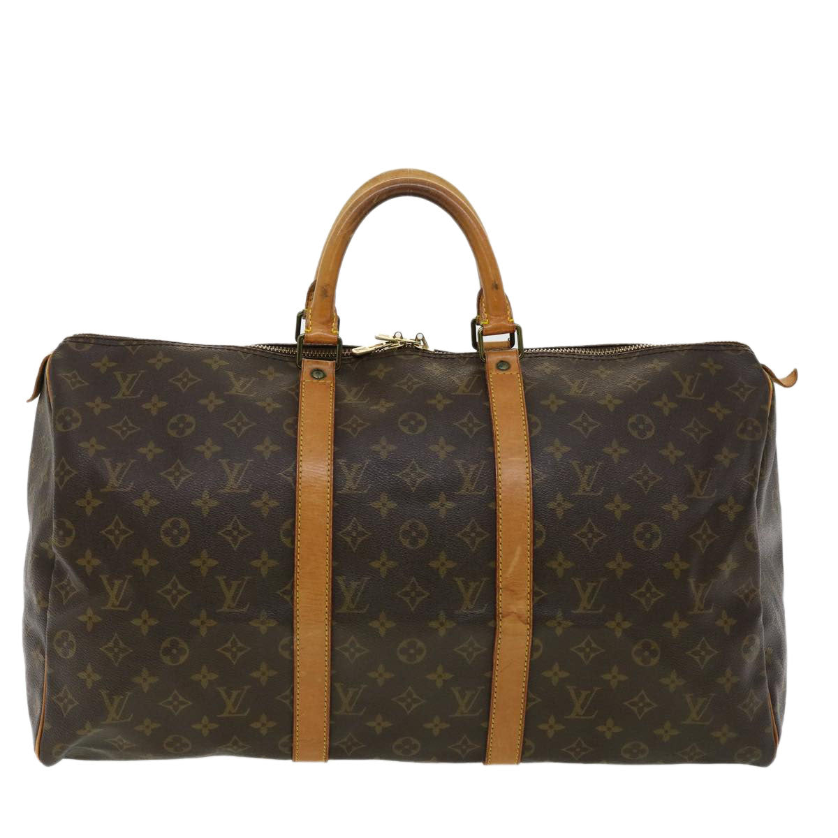 LOUIS VUITTON Monogram Keepall 50 Boston Bag M41426 LV hs1487