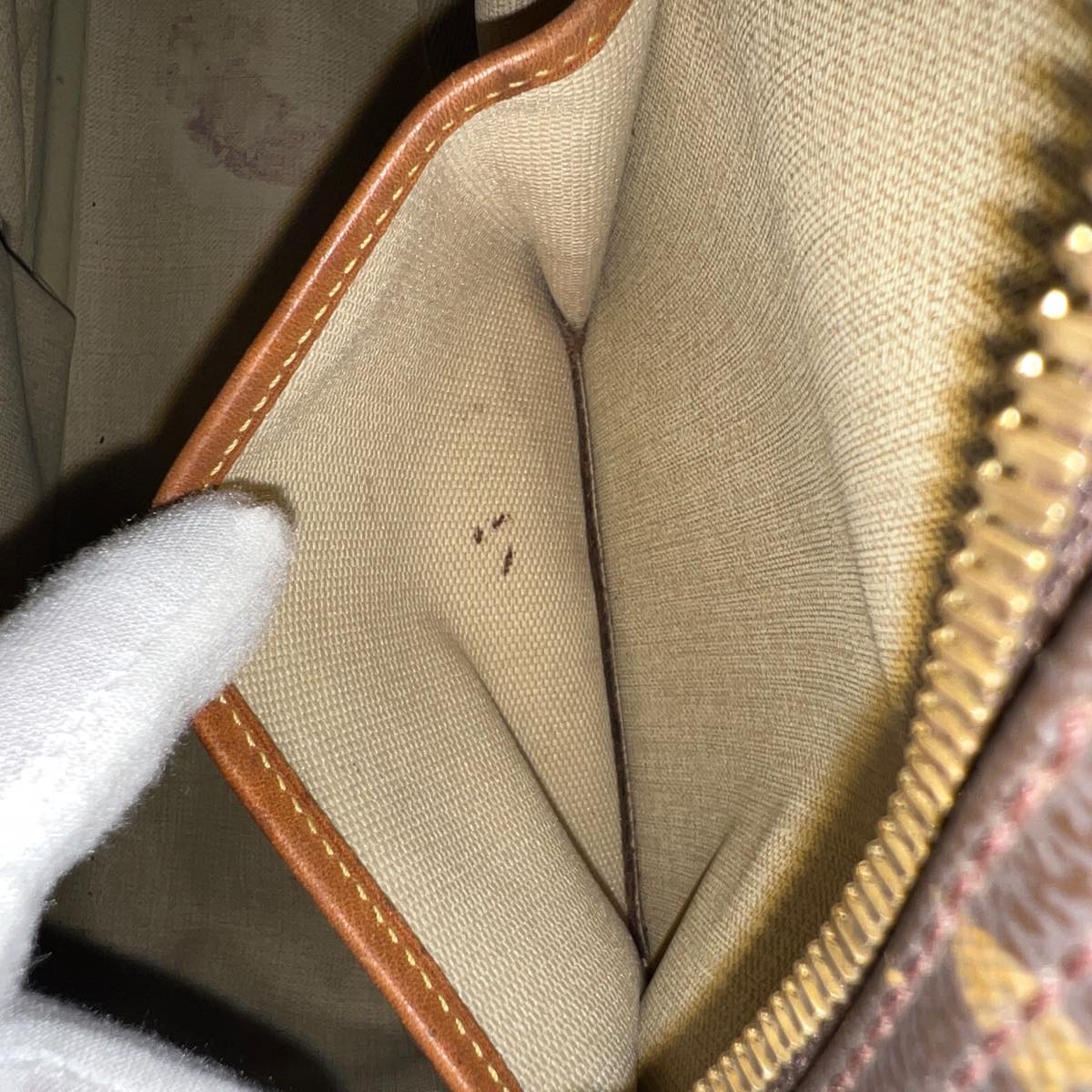 LOUIS VUITTON Monogram Deauville Hand Bag M47270 LV hs1545