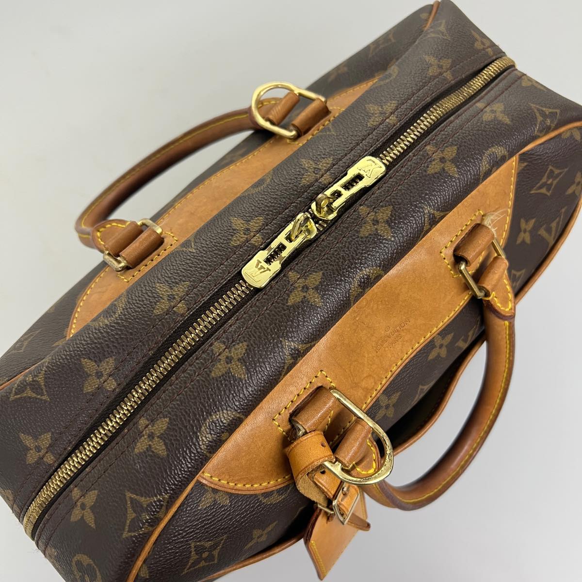 LOUIS VUITTON Monogram Deauville Hand Bag M47270 LV hs1545