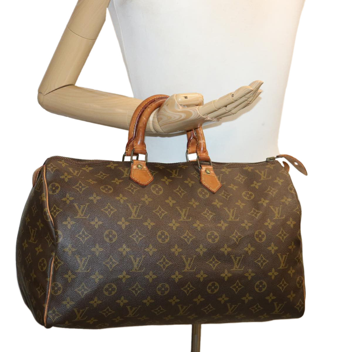LOUIS VUITTON Monogram Speedy 40 Hand Bag Vintage M41522 LV hs1556