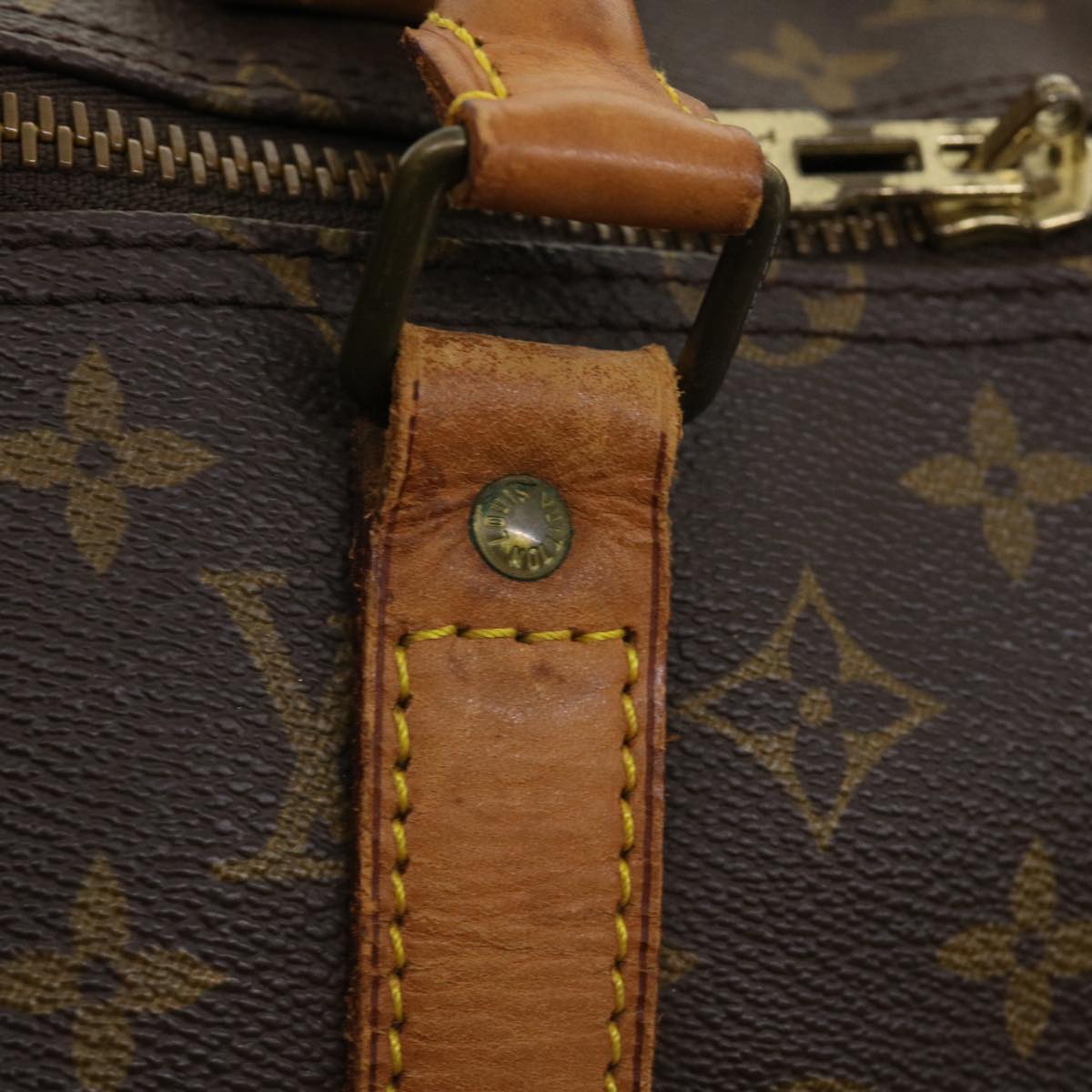 LOUIS VUITTON Monogram Keepall 55 Boston Bag M41424 LV hs1588
