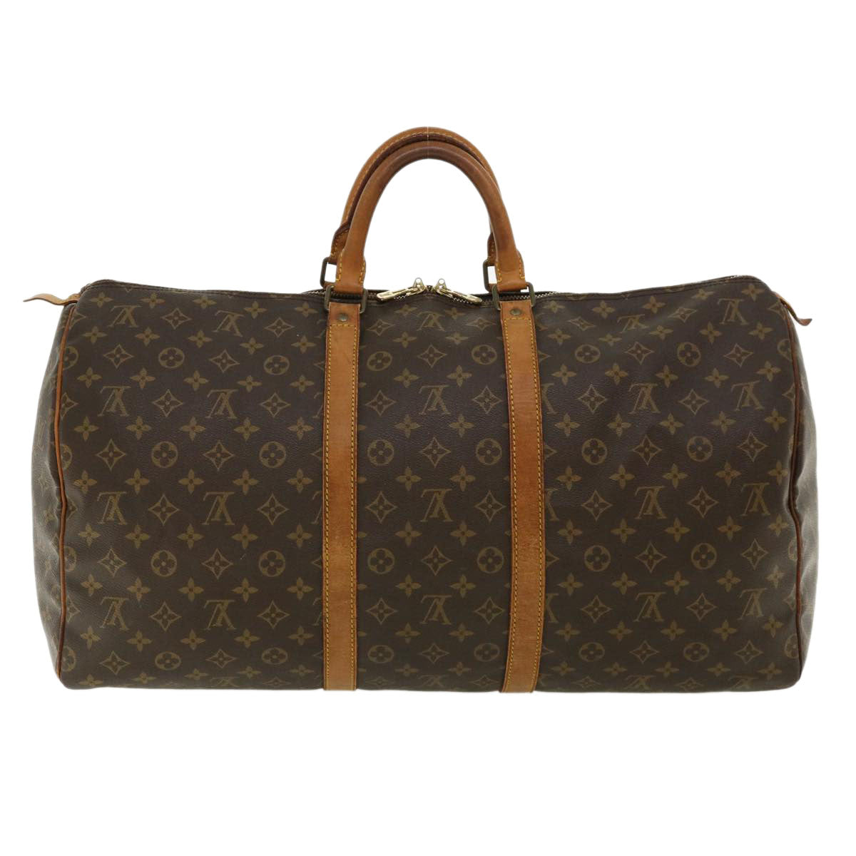 LOUIS VUITTON Monogram Keepall 55 Boston Bag M41424 LV hs1588