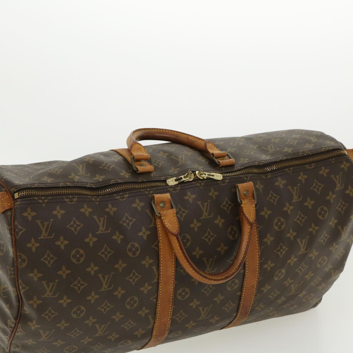 LOUIS VUITTON Monogram Keepall 55 Boston Bag M41424 LV hs1588