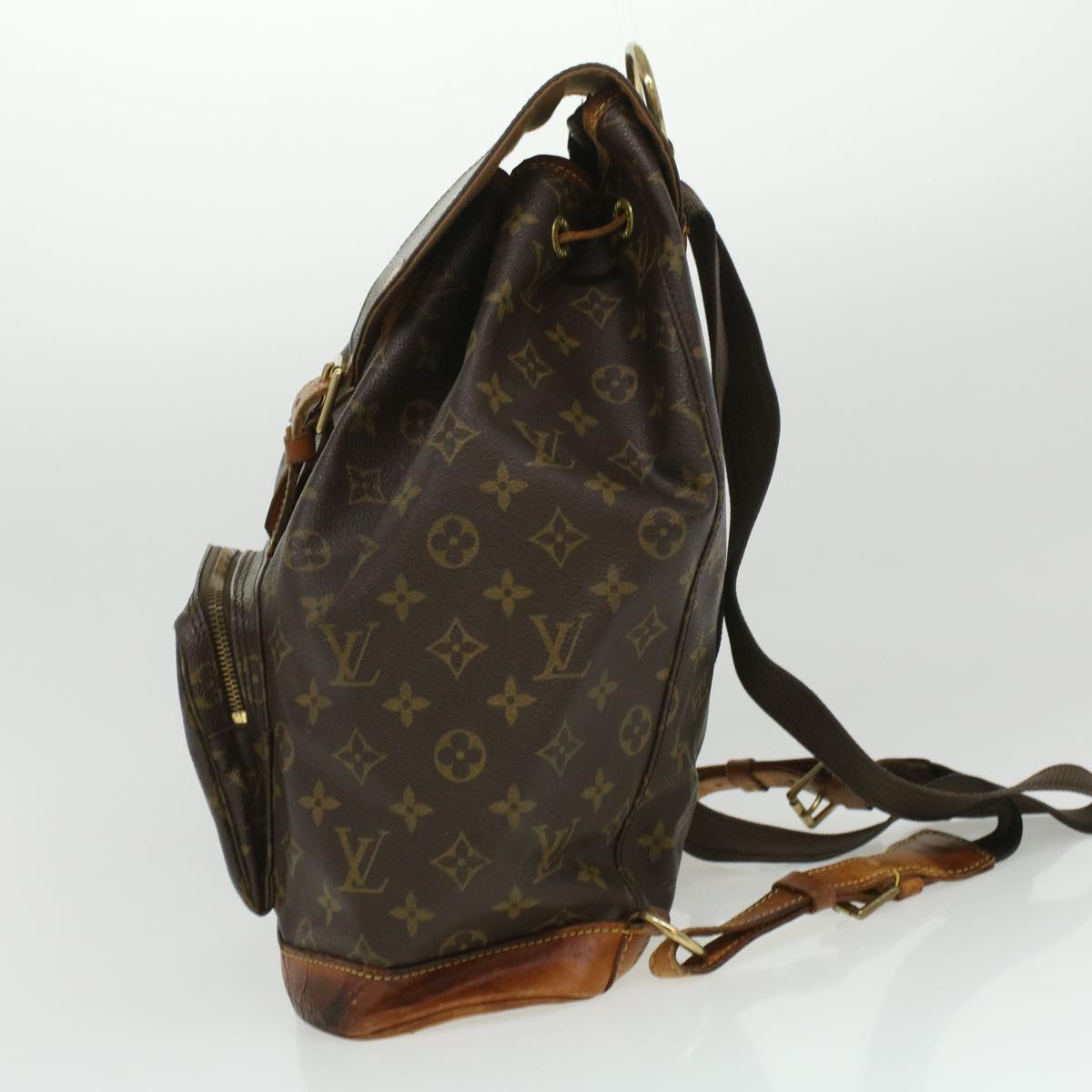 LOUIS VUITTON Monogram Montsouris GM Backpack M51135 LV hs1638